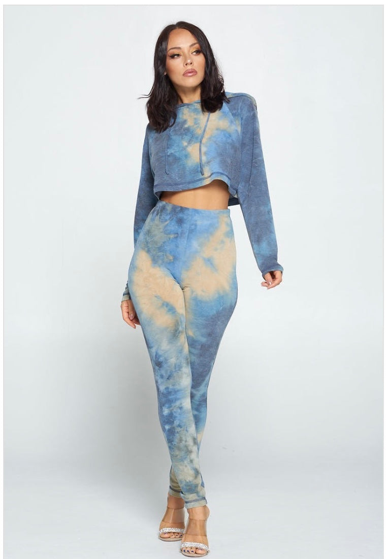 Cloudy Dreams 2 Pc Tie-Dye Set