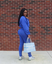 Load image into Gallery viewer, Baddie Blue Two Piece Set
