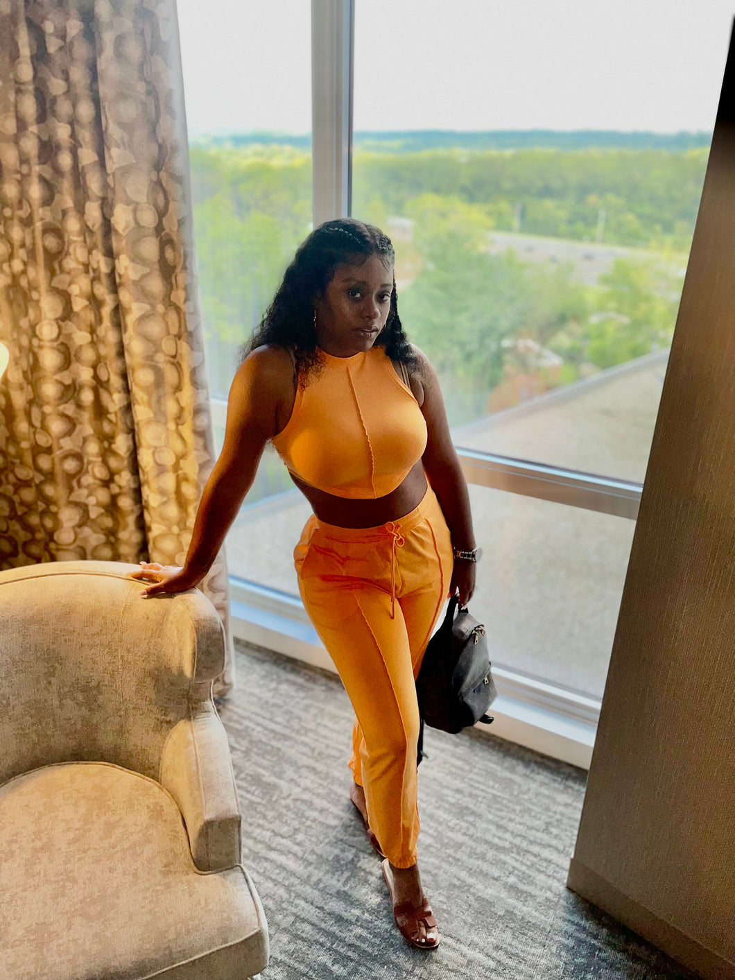 Orange Two Piece Set