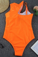 Load image into Gallery viewer, Orange one piece Swimsuit
